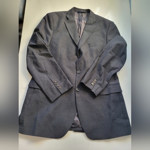 346 Brooks Brothers Stretch Wool Blazer Grey/Black in Size 43L - Picture 13 of 15